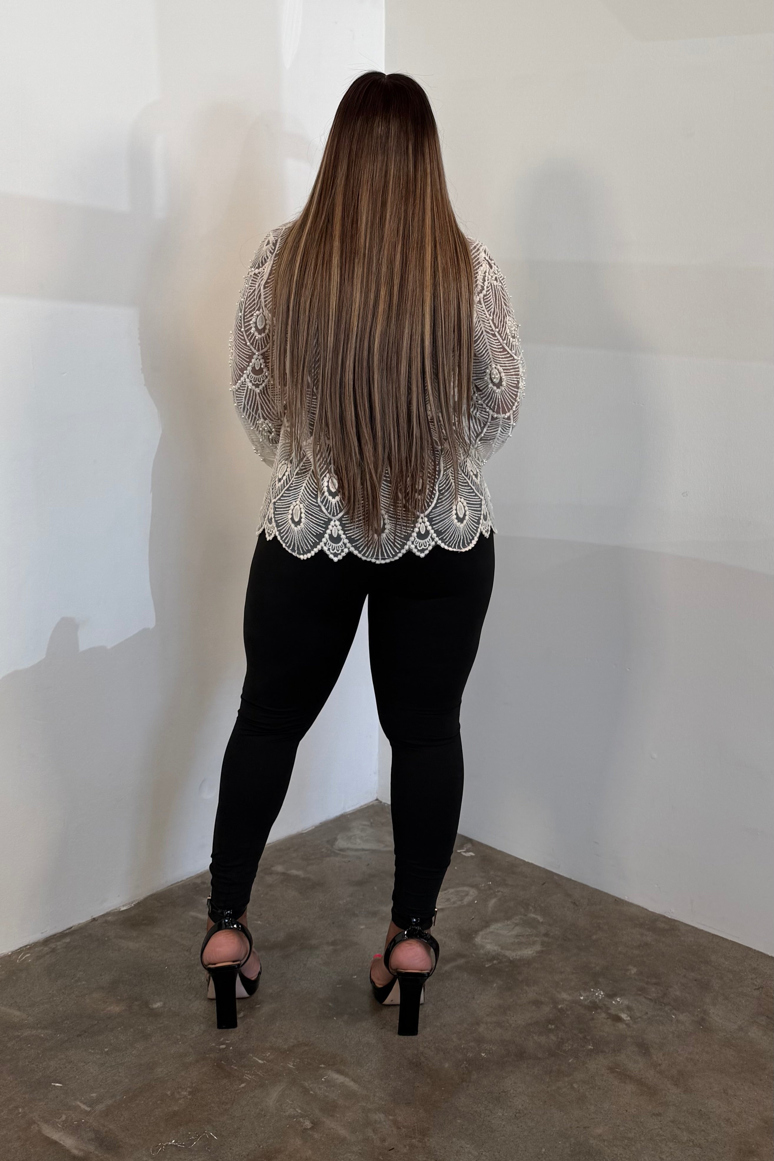 Timeless Romance Top (Beige)