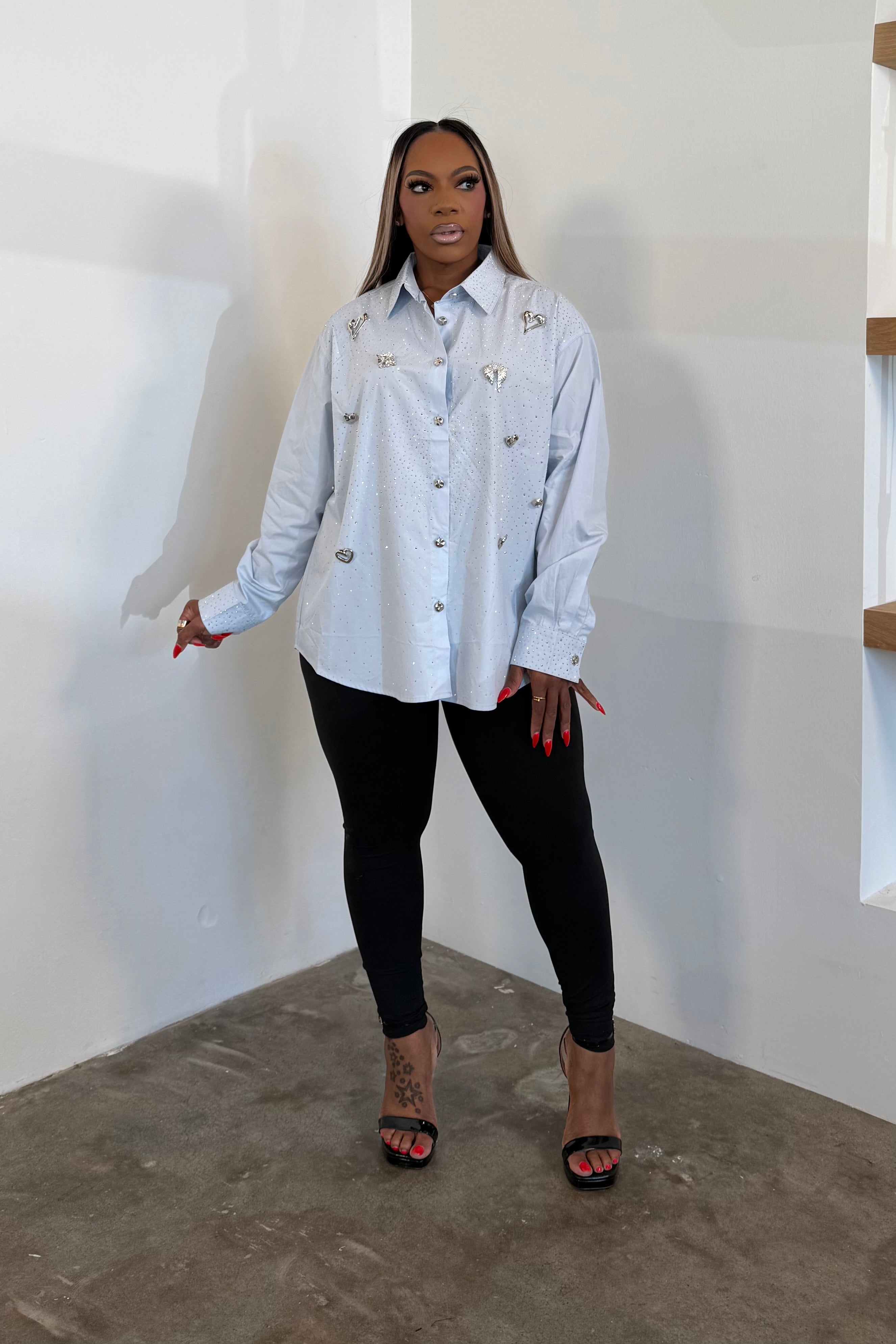 The Sweetheart Top (Baby Blue)