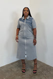 Metro Dress (Grey) 5498