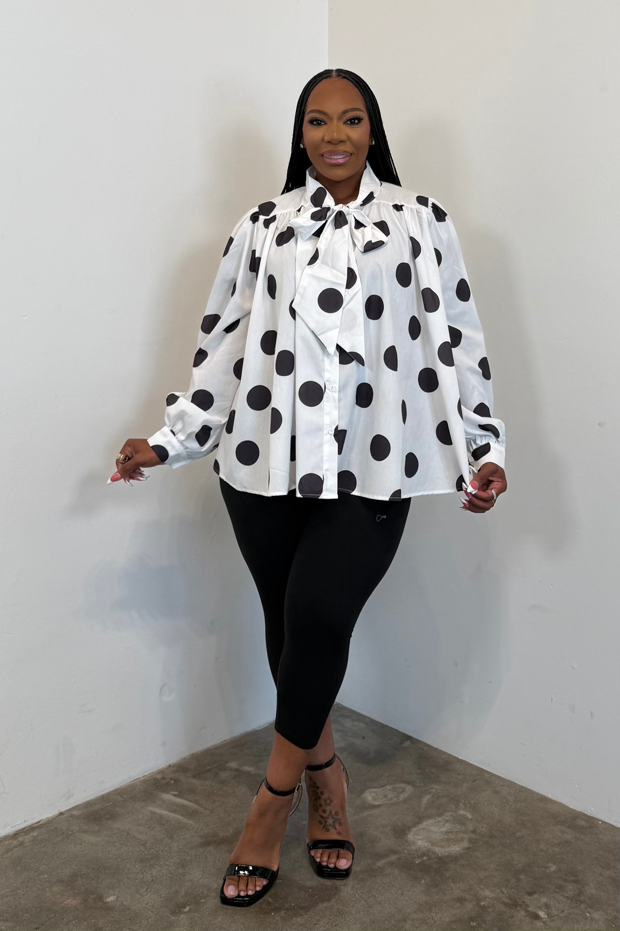 Pretty In Polka Top (Dots)