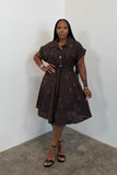 The Modern Muse Dress (Brown)