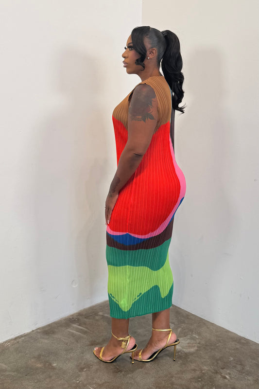 Color Theory Dress (Red)