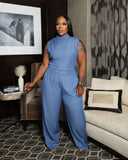 The Prestige Denim Pants Set (I'MarE Exclusive)
