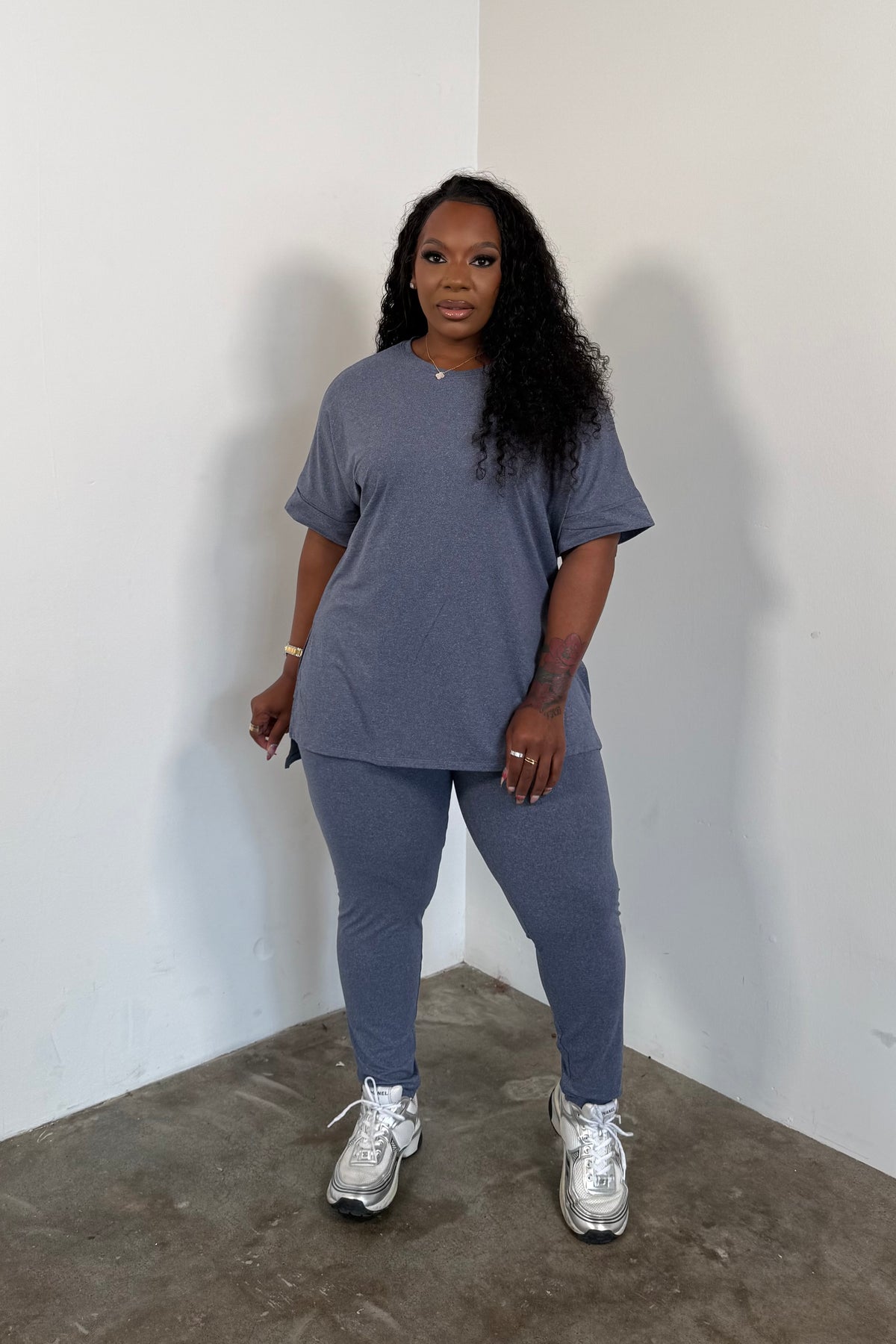 ** PRE ORDER TO SHIP 7/15 **IM Ease Leggings Set * I’MarE Exclusive* (Navy)