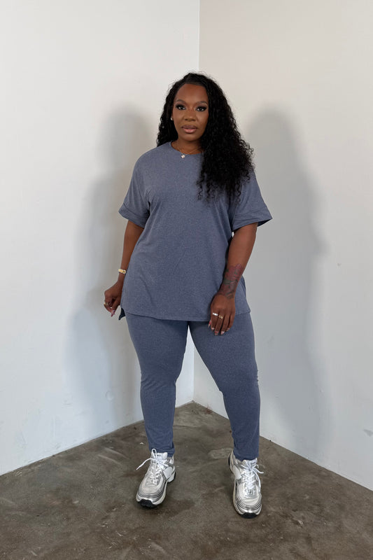 ** PRE ORDER TO SHIP 7/15 **IM Ease Leggings Set * I’MarE Exclusive* (Navy)