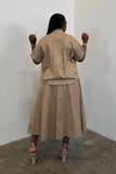 Painted Petals Skirt Set 5582 (Taupe)