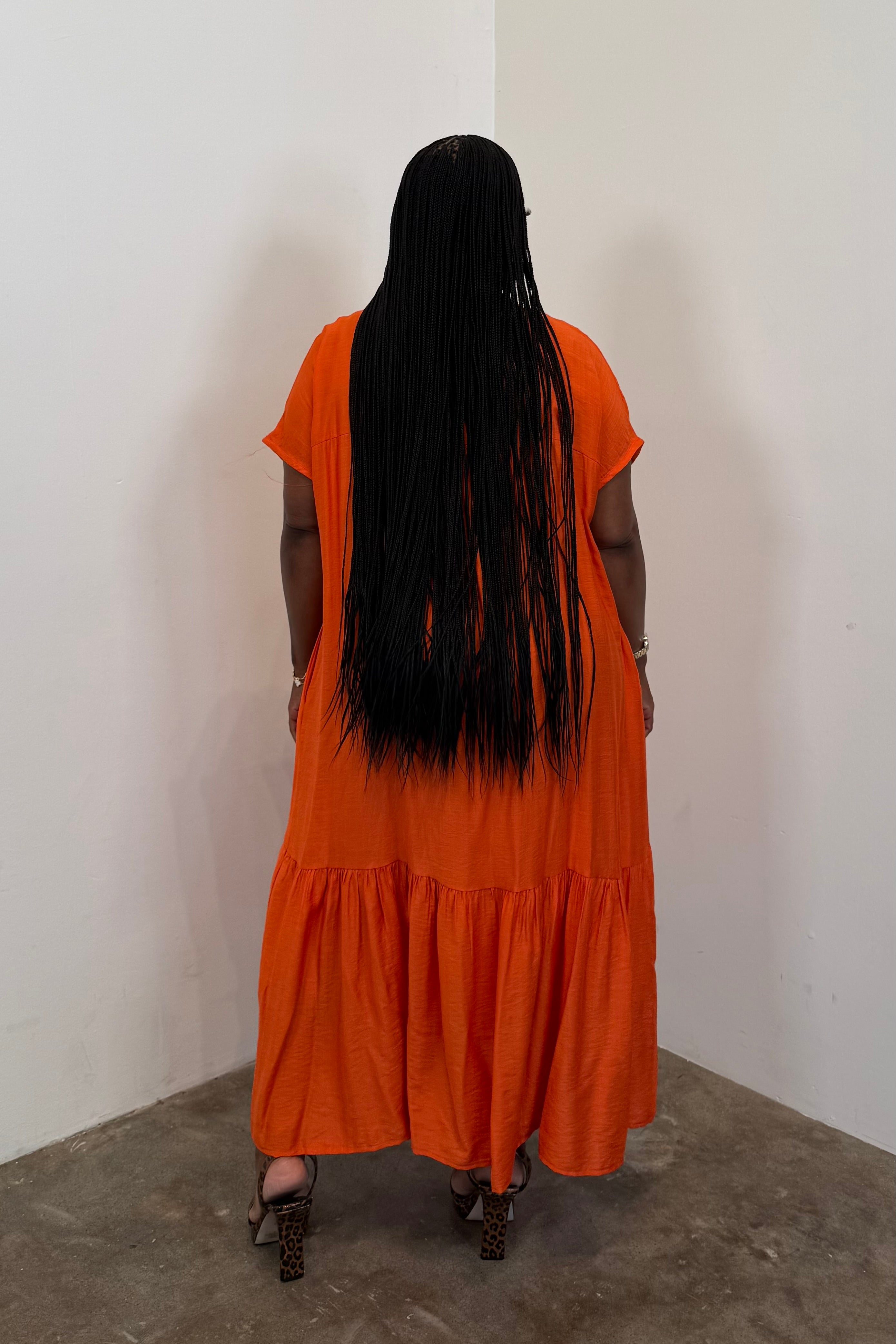Serene Maxi Dress 5113 (Orange)