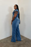 Vest Denim Jumpsuit