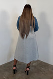 A Perfect Contrast Dress (Grey) 5795