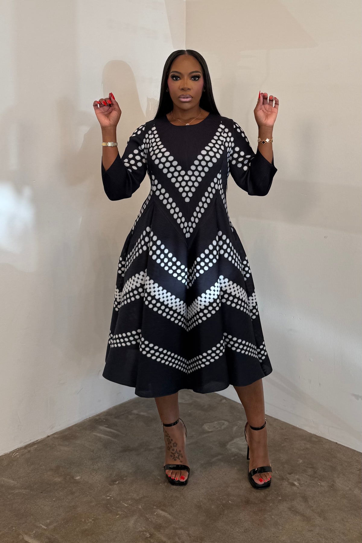 The Zigzag Dress (Black & White)