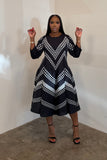 The Zigzag Dress (Black & White)