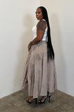 Picnic Skirt (Brown Checker)