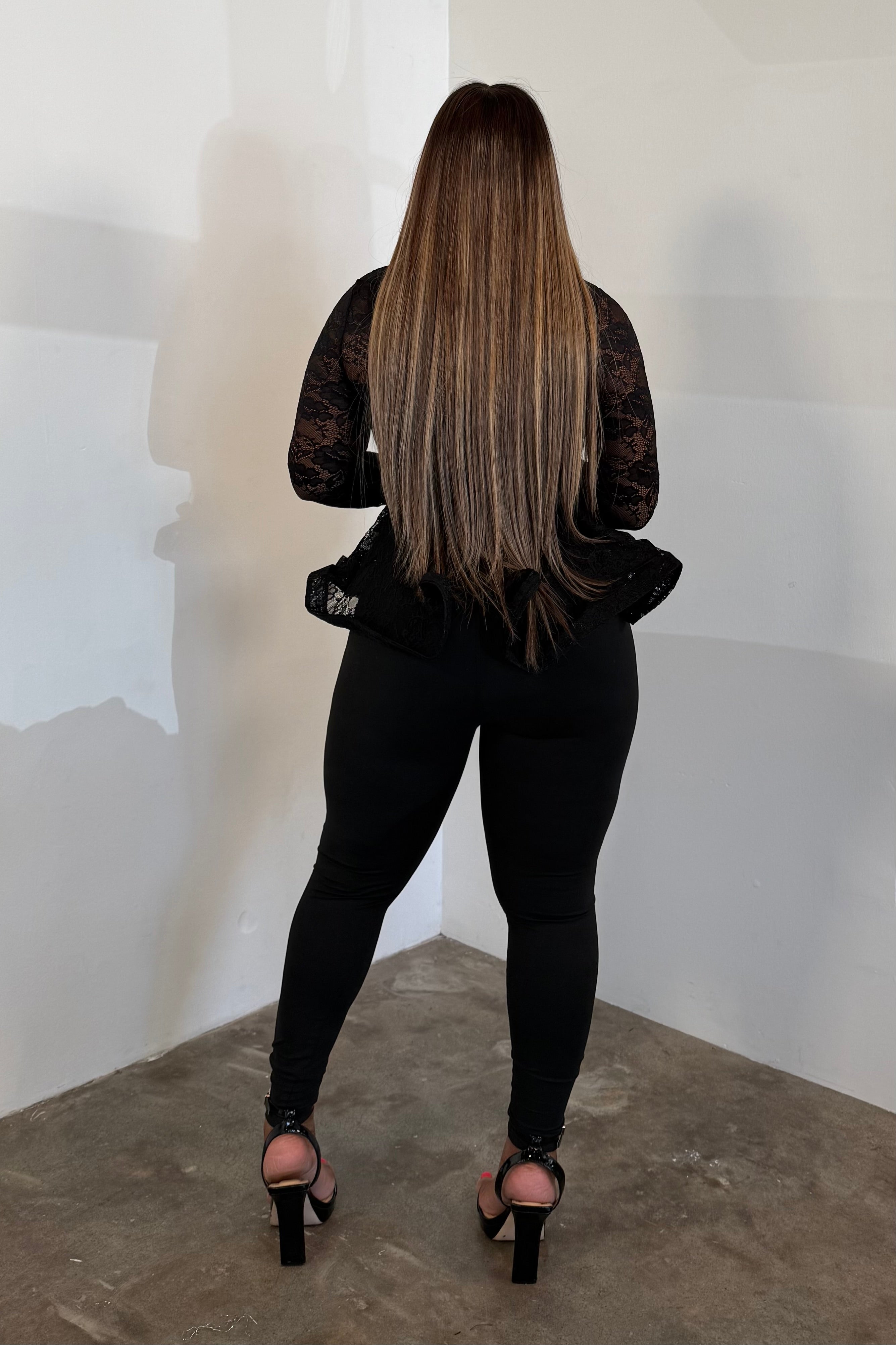Laced In Elegance Top (Black)