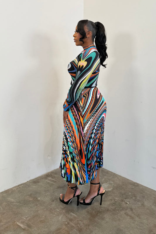 Ripple Effect Skirt Set