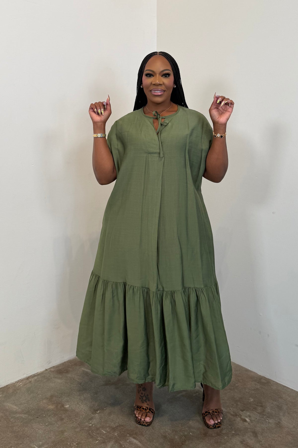 Serene Maxi Dress 5113 (Green)