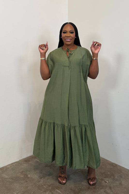 Serene Maxi Dress 5113 (Green)