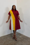 Curve The Rules Dress 5566 (Burgundy)