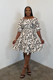 Flirt & Twirl Dress (Cream)