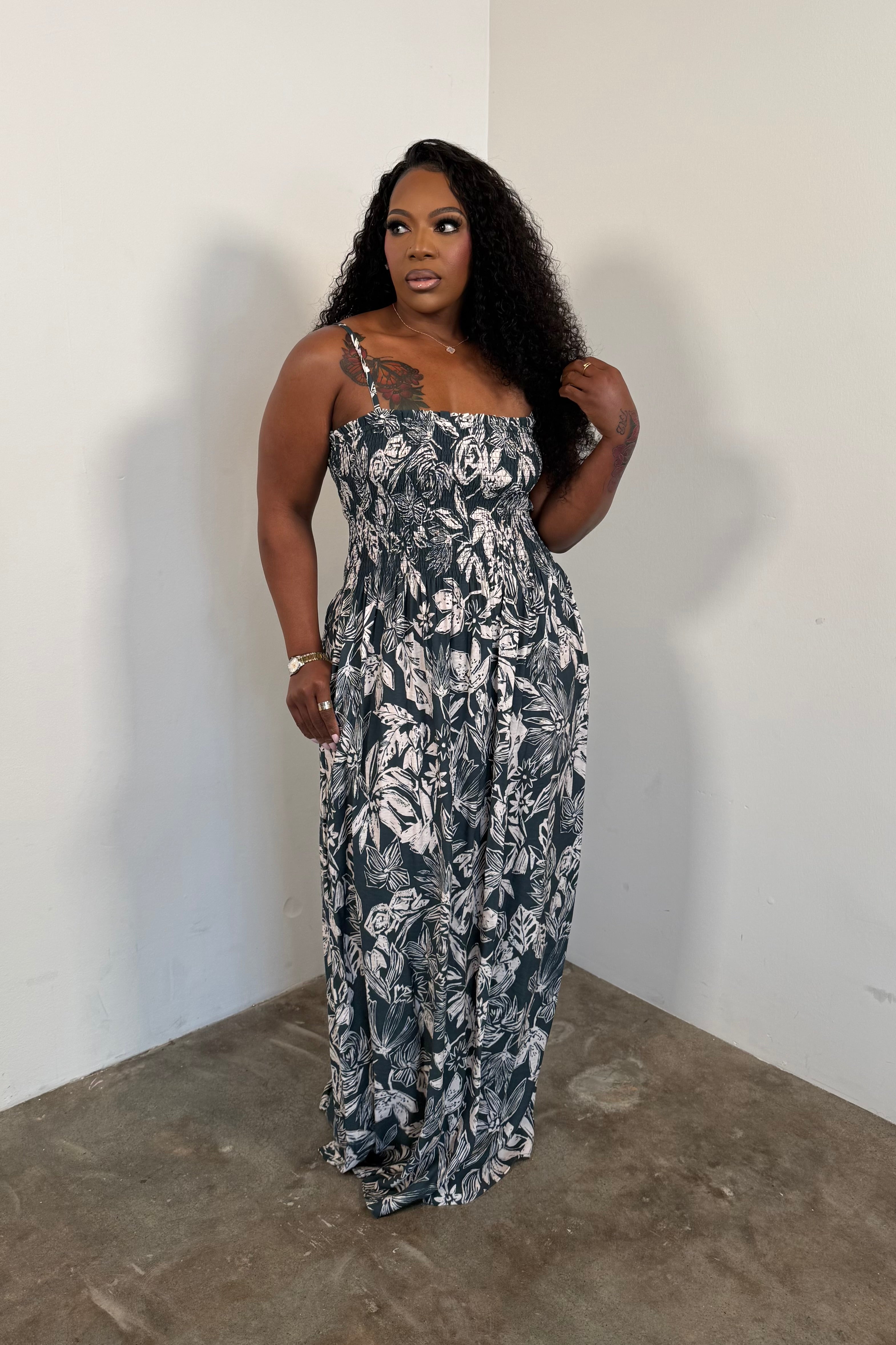 The Island Escape Maxi Dress (Teal) I'MarE Boutique The Island Escape Maxi Dress (Teal) I'MarE Boutique