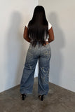 Chain Reaction Denim Ankle Jeans
