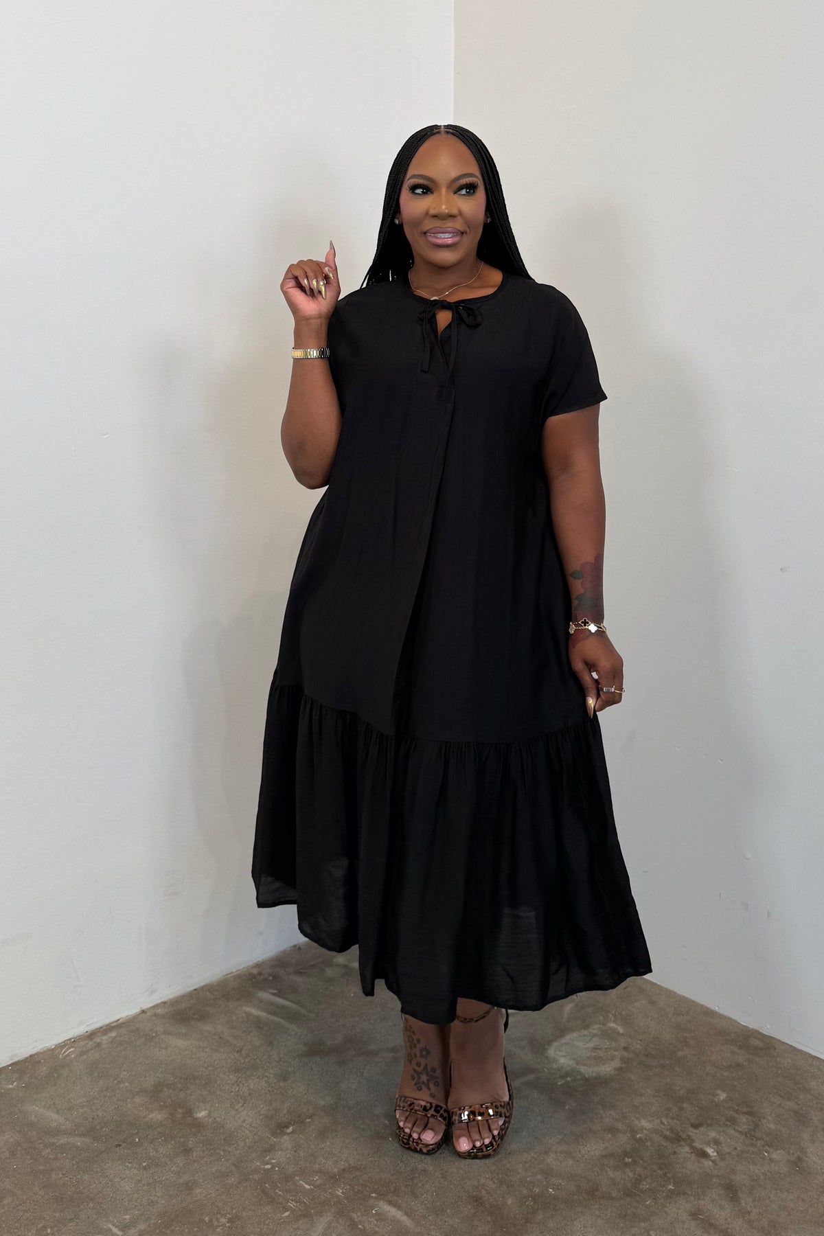 Serene Maxi Dress 5113 (Black)