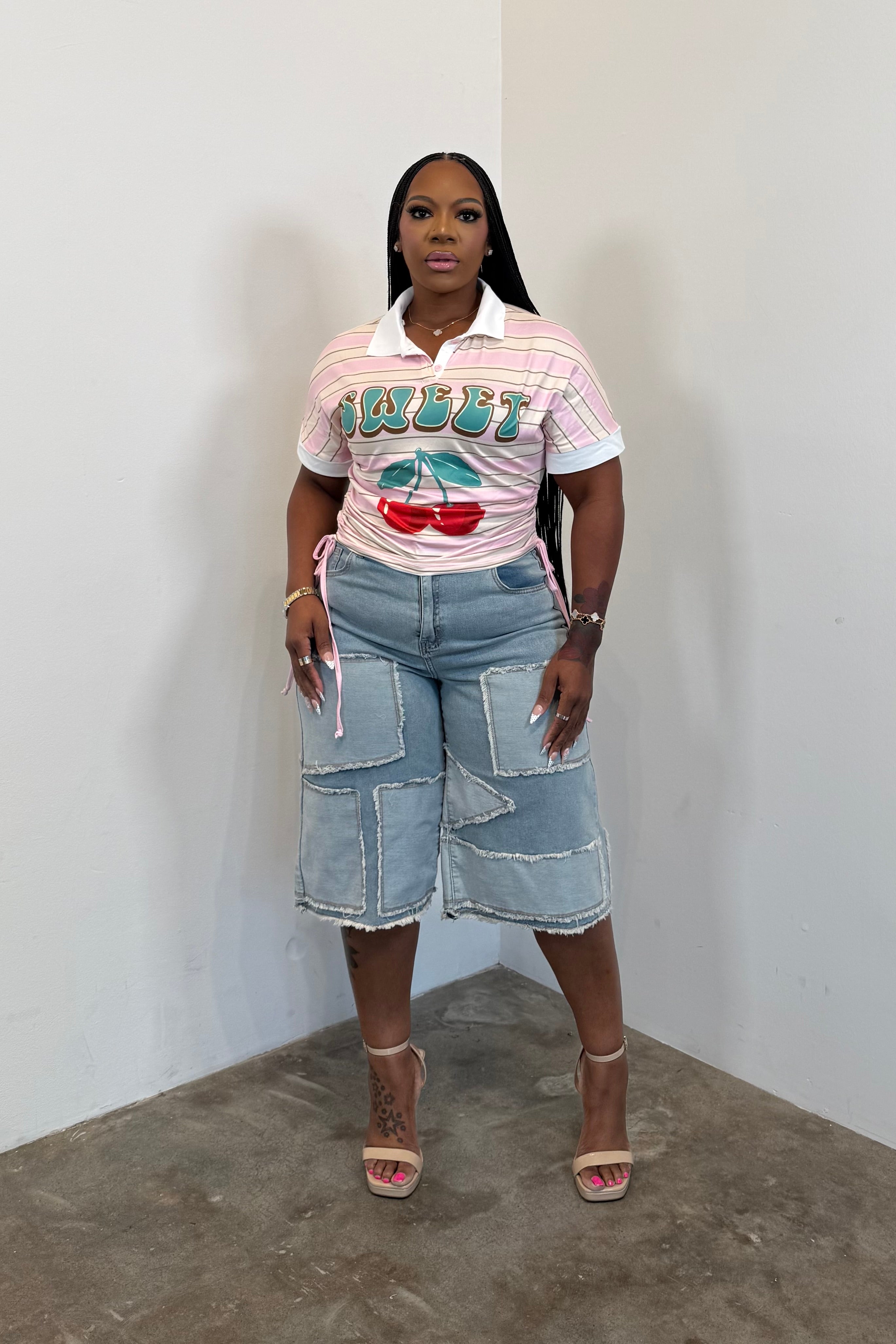 Cherry Sweet Polo Top