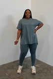 Varsity Chill Leggings Set (Ash Jade)