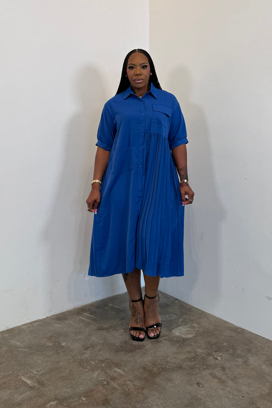 Pleats Please Dress (Royal) 5561