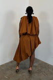 Draped In Grace Skirt Set (Clay)