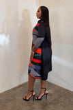 The Colorblock Dress (Red & Black)