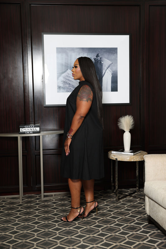 Sunday’s Best Dress (I'MarE Exclusive) (Black)