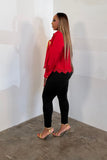 Golden Accent Top (Red)