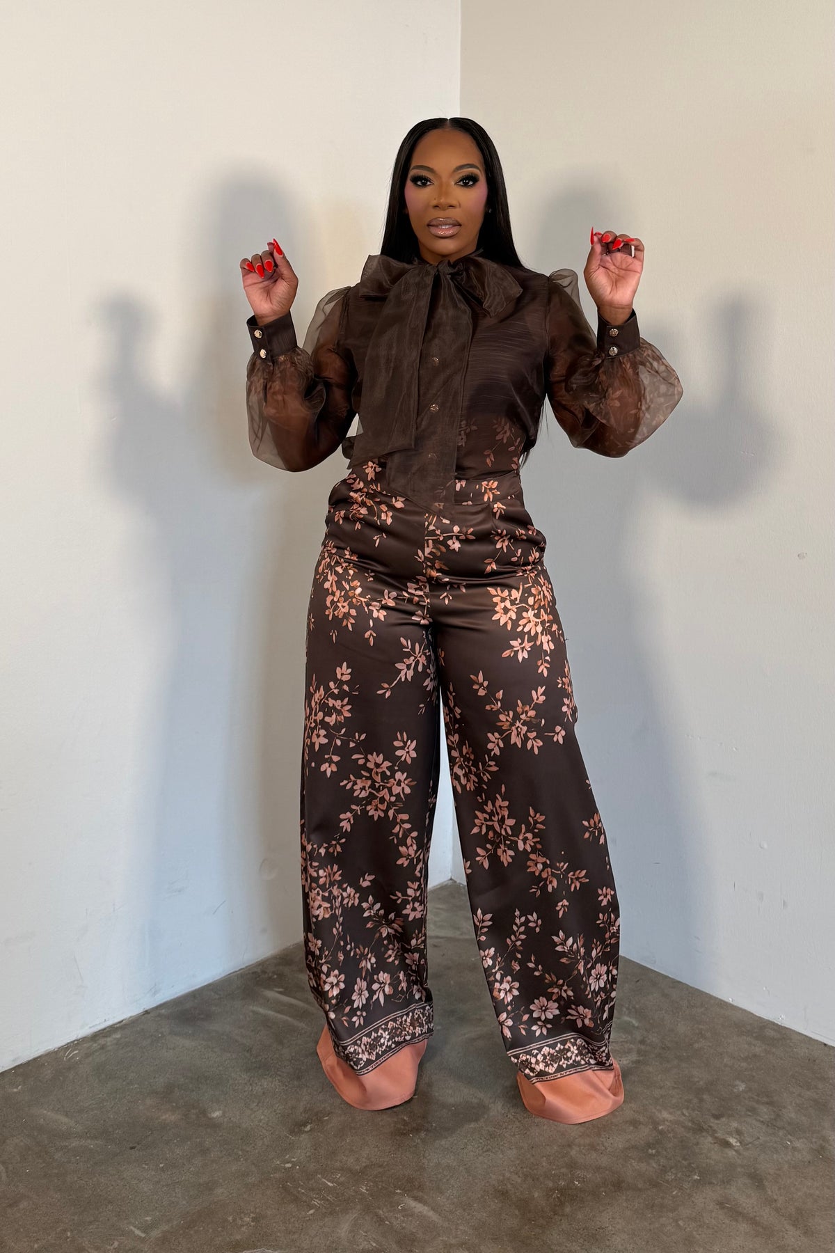 Set The Tone Pants Set (Mocha)