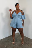 Blue Skies Denim Romper