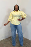 Hour Glass Top (Yellow)