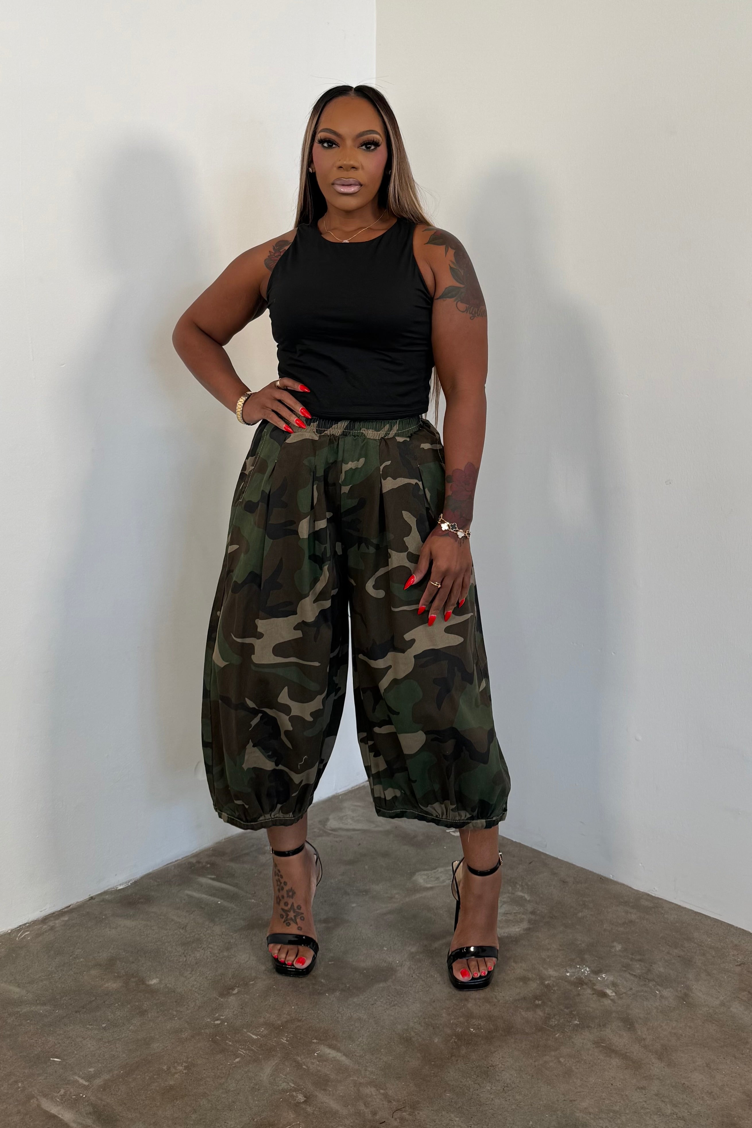 Statement Utility Jorts (Camo) Will Ship 10/31