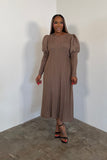 A Woman Of Grace Dress (Coffee)