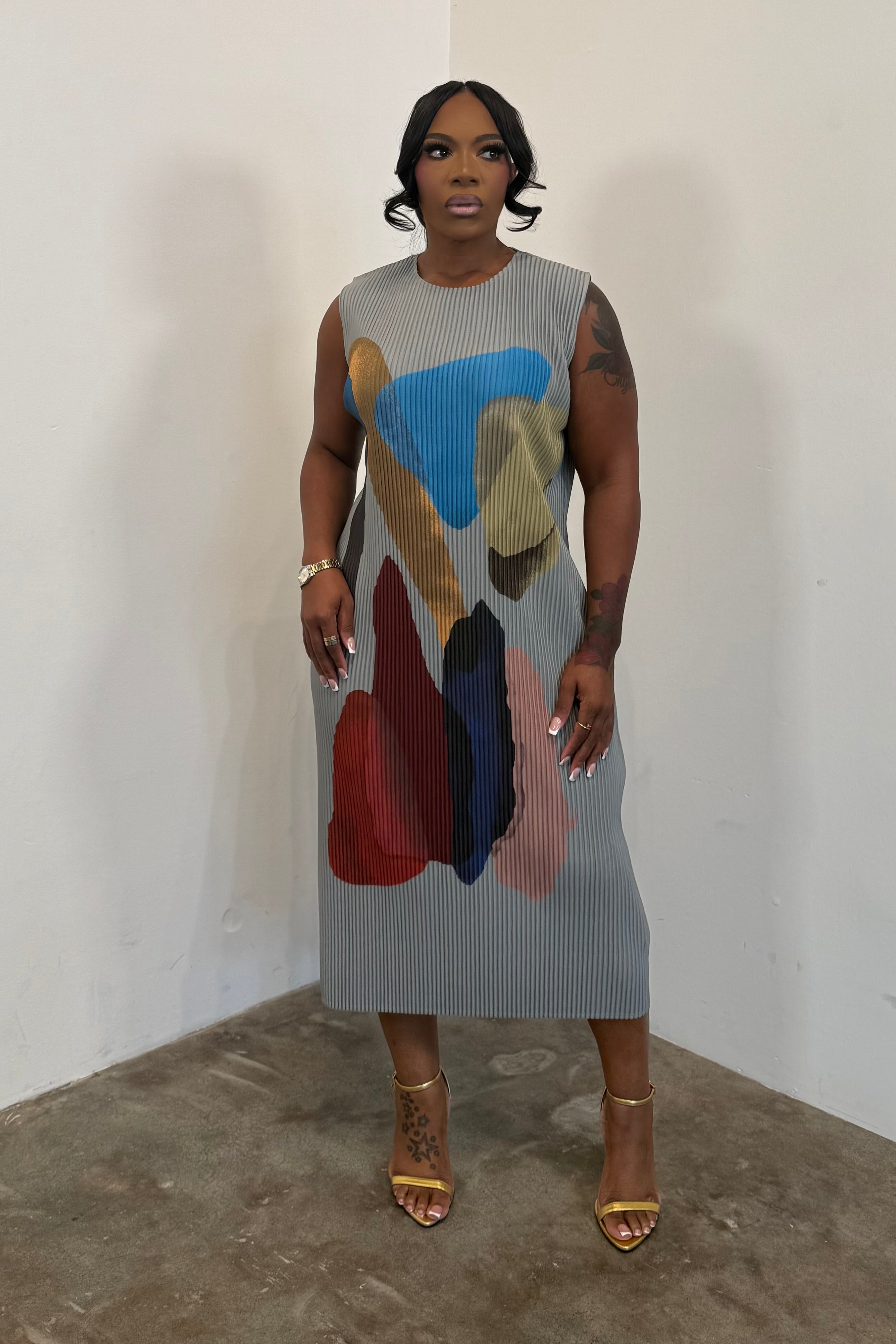 Color Theory Dress (Grey)