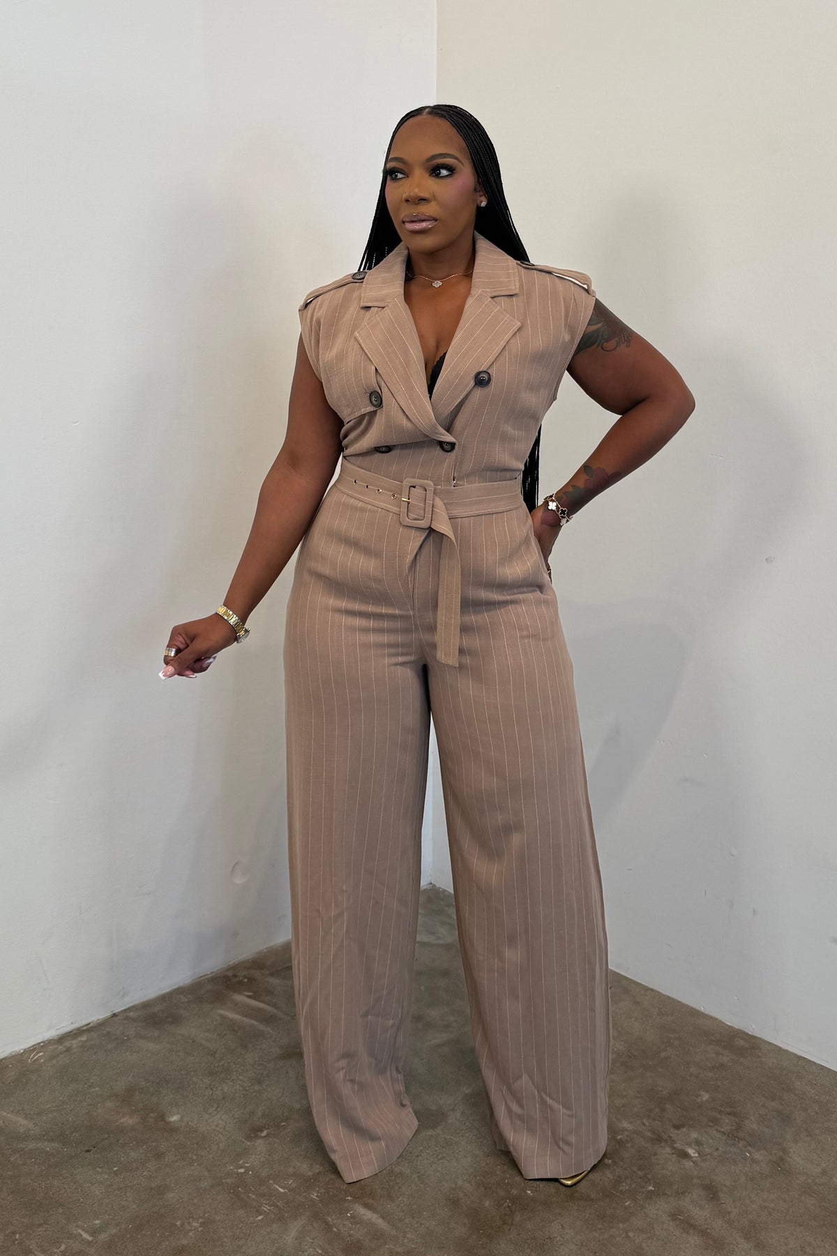 Boss Jumpsuit (Khaki)