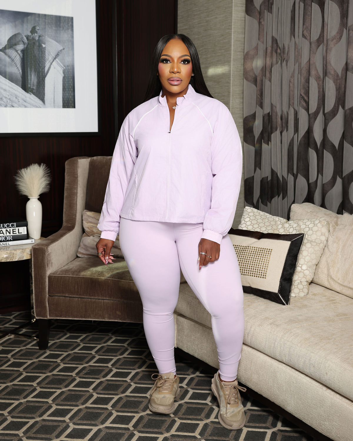 IM Sport Leggings Set (I'MarE Exclusive) (Lavender)