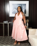 The Allure Dress (I'MarE Exclusive) (Lt.Pink)