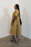 Behind The Lines Dress  (Taupe) 5580