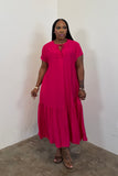 Serene Maxi Dress 5113 (Fuchsia)