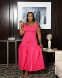The Legacy Dress (I'MarE Exclusive) (Fuchsia)