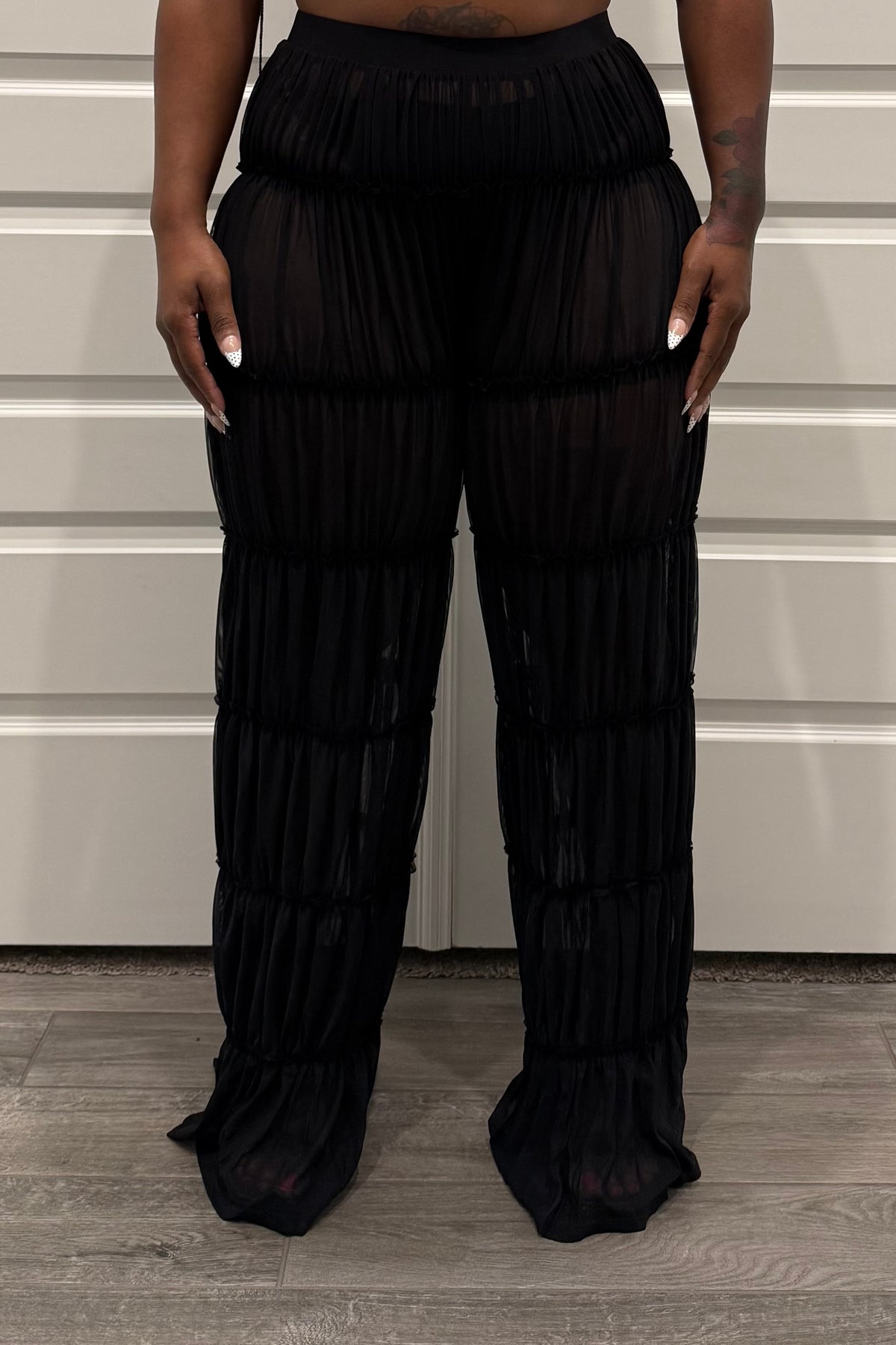 Pleated Paradise Pants (Black)