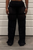 Pleated Paradise Pants (Black)