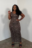 Tulum Nights Maxi Dress (Brown)