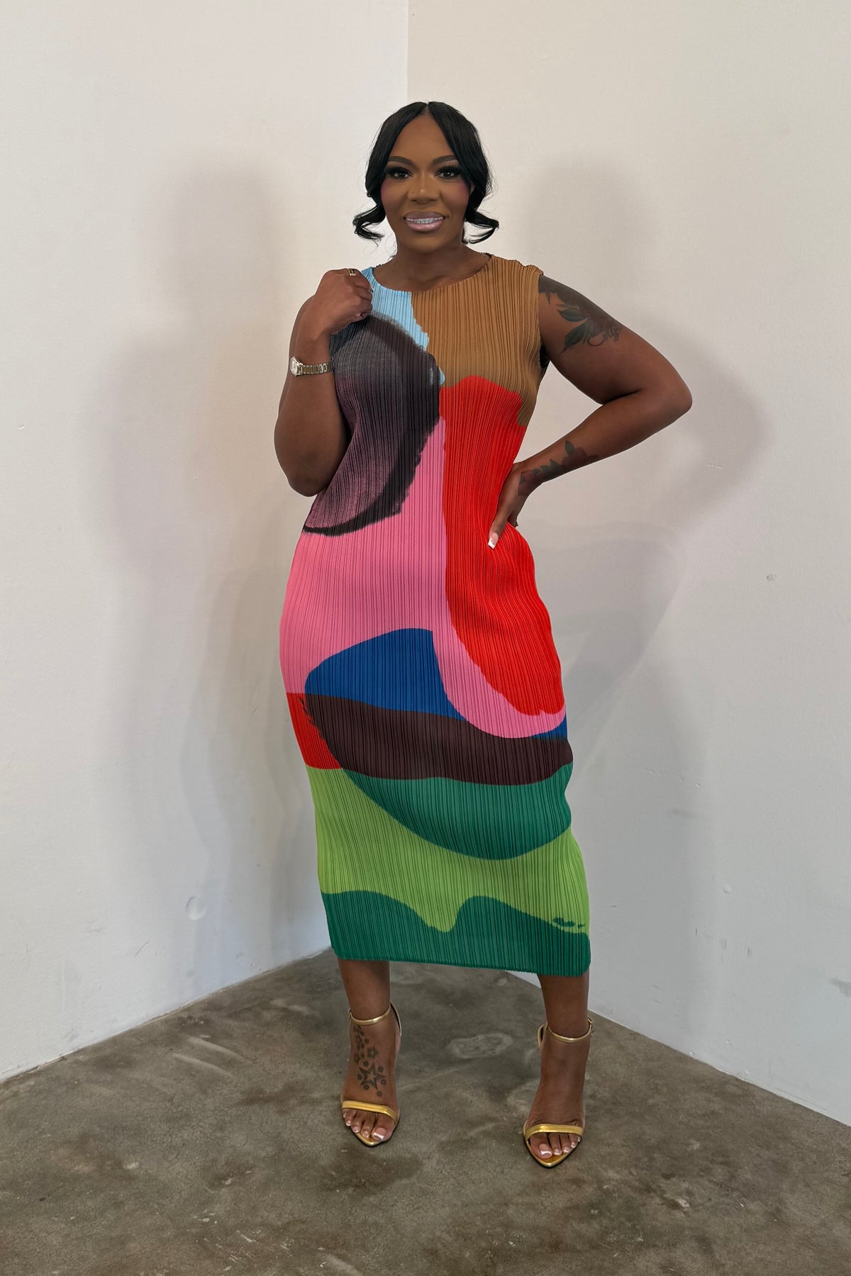 Color Theory Dress (Red)