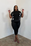 Oversized Dot Top (Black) 5281