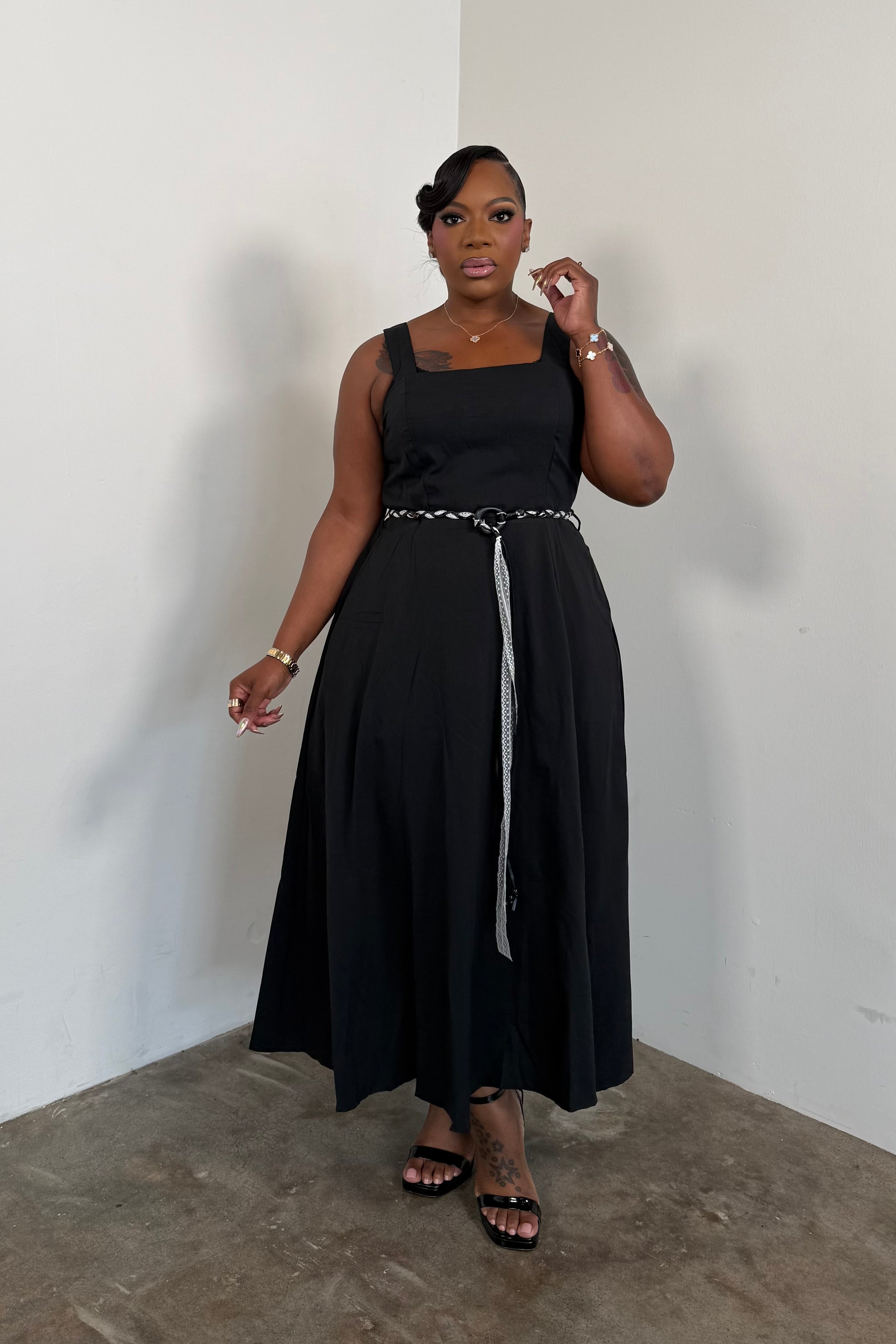 Verona Maxi Dress (Black)